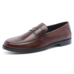 Anthony Veer Mens Sherman Penny Loafer Chocolate Brown 7.5 D - Medium